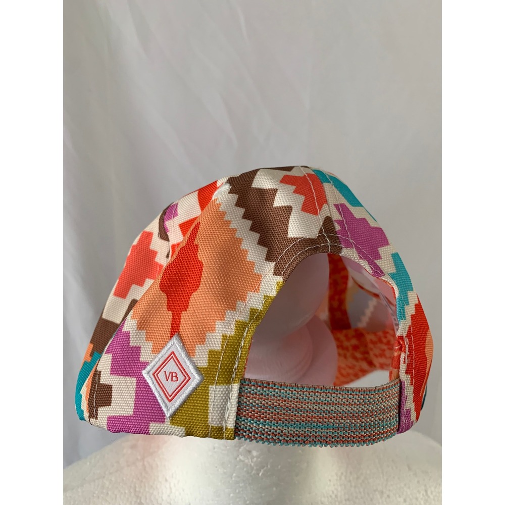 Vera Bradley Multi Color Geometric Ikat Baseball Cap Hat Adjustable#584 - Picture 2 of 4
